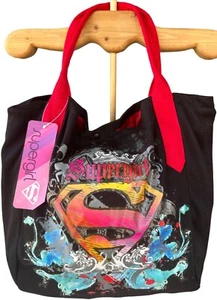 2010 TM & DC Comics Supergirl Polyester Tote Bag Multicolored 14" Height (TAGS) - Picture 1 of 16