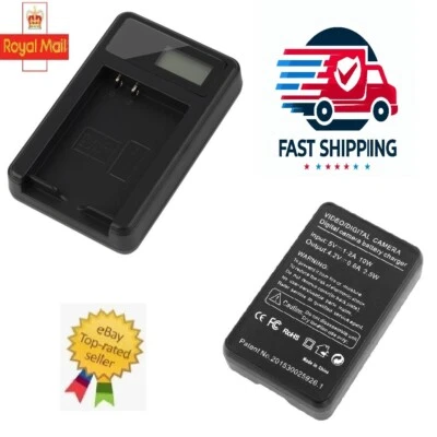 NEW BCK7 Camera battery charger & USB cable DMC-FS35 FS37 FS28 FT20 FX77 FX78 UK - Image 1 of 4