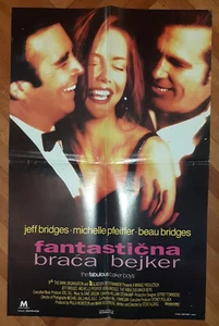 The Fabulous Baker Boys (1989) Jeff Bridges Michelle Pfeiffer Original Poster - Picture 1 of 2