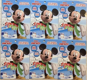 Mickey Mouse Christmas Mini Sticker Activity Book 100 Stickers Color (x6) - Picture 1 of 3
