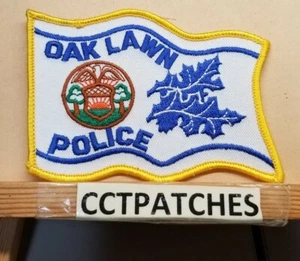 OAK LAWN, ILLINOIS POLICE (YELLOW BORDER) SHOULDER PATCH IL - Picture 1 of 2