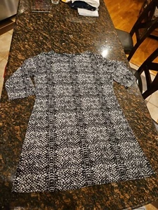 2XL Attention, Women's Dress, Long Sleeve, Black/Gray Snake Skin, Zipper Back - Picture 1 of 6