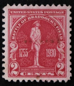 U.S. Used Stamp Scott #688 2c Vermont. Superb. Unobtrusive Cancel. A Gem! - Picture 1 of 2