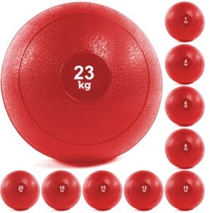 Slam Ball Crossfit MMA Wall Fitness Medicine Training Gym Pilates No Bounce RED - Picture 1 of 12