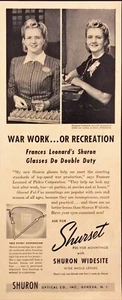Shurset Ful-Vue Mountings Women Supporting War Geneva NY Vintage Print Ad 1943 - Picture 1 of 6