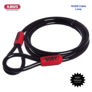 ABUS 10mm x 200cm Long Cable Loop-,Bike, Trailer, Shed,Tools-COBRA10200 - Imagen 1 de 3