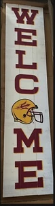 P. Graham Dunn Welcome Arizona State NCAA 47”X10.5” Birch Wood Rustic - Picture 1 of 3