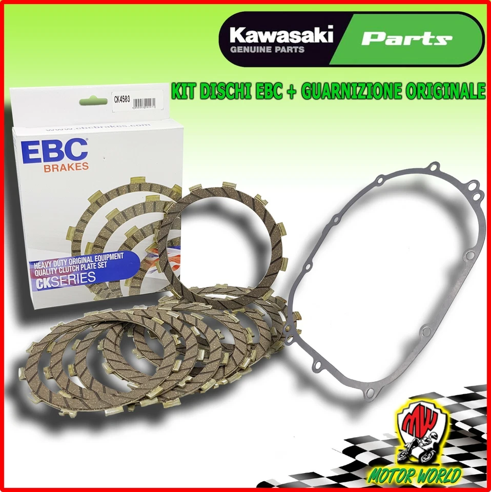 FRIZIONE EBC + GUARNIZIONE COPERCHIO CARTER KAWASAKI Z 750 2004 2005 2006 2007 - Immagine 1 di 3