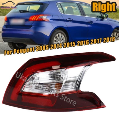 Right Outer Tail Light Rear Brake Lamp For Peugeot 308S 2014 2015 2016 2017 2018 - Image 1 of 4