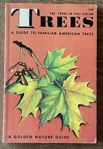 1956 A Golden Nature Guide Book Familiar American Trees Color Paperback - Picture 1 of 4