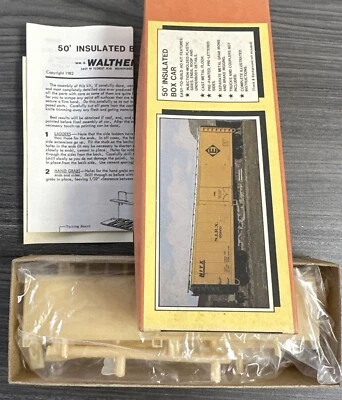 WALTHERS HO Kit 933-6870 50’ Insulated Box Car Undecorated NOS - Image 1 of 4