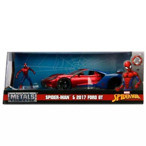 Jada Hollywood Rides Marvel Spiderman 2017 Ford GT 1:24 Diecast Model Car - Picture 1 of 5