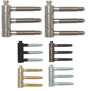 2x SFS Intec Einbohrband Türband 18 mm für gefälzte Holztüren 3-teilig Stahl Set