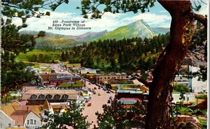 Vintage Colorado CO Postcard Vintage Postcard Panorama Estes Park Village  - Picture 1 of 3