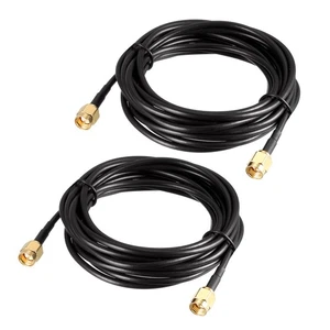 Maschio SMA a Maschio SMA cavo coassiale 50 ohm 10 piedi RG174 2pz - Photo 1 sur 5