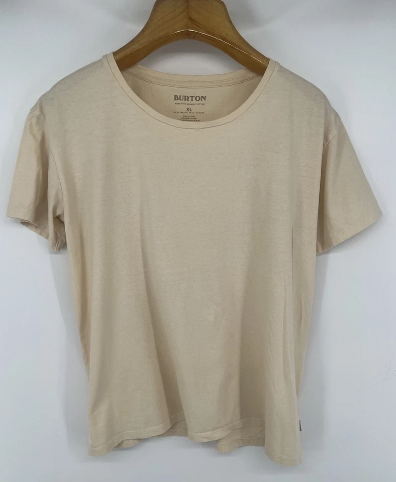Camiseta Burton Clásica Manga Corta Crema Brulee Mujer Algodón Orgánico Nieve Foto 1 de 4