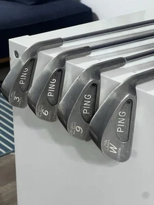 Used Ping Karsten I Black Dot Iron Set (3,6,9,W) Ping JZ Stiff Steel Shafts S - Picture 1 of 7