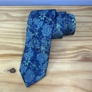 Nordstrom neuwertige Seidenkrawatte mit Blumenmuster neu ohne Etikett - Bild 1 von 8