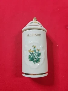 1992 THE LENOX SPICE GARDEN Fine Porcelain Senf Dose & Deckel ERSATZ - Bild 1 von 3