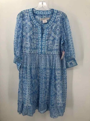 Pre-Owned Gretchen Scott Blue Size Medium Short Long Sleeve Dress - Image 1 of 3