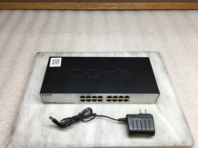 D-Link Ethernet Switch 16 Port Gigabit Unmanaged  DGS-1016C With PSU - Image 1 of 4