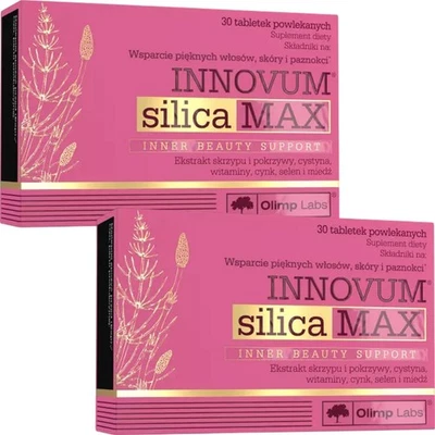 INNOVUM SILICA MAX - 30-240 Comprimidos - Cabello hermoso, piel sana, uñas fuertes Foto 1 de 4