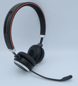 Jabra Evolve 65 Wireless Bluetooth Stereo On-Ear Headset w/ Mic & Case HSC018Wa - Picture 1 of 8