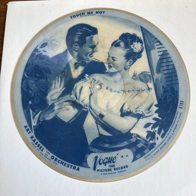 RARE VOGUE R-780 PICTURE DISC 78 Art Kassel Touch Me Not & Let’s Get Married - Image 1 of 4