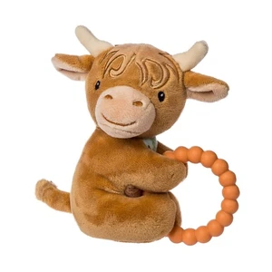 Aurora Mary Meyer Highland Cow Taggies Baby Rattle - Picture 1 of 1