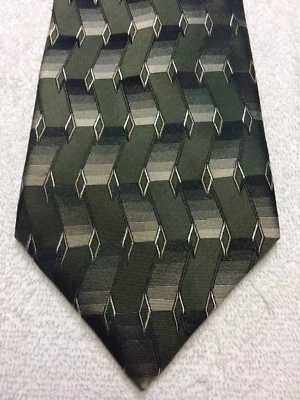 J FERRAR MENS TIE BLACK GREEN GRAY 4 X 59 NWOT - Image 1 of 4