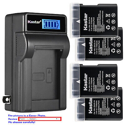 Kastar Battery LCD Wall Charger for Nikon D5200 D5300 D3100 D3200 D3300 P7000