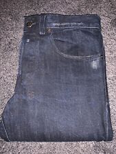 Ksubi Joey Neue Dark Blue / Black Button fly Denim Jeans Size 28 Mid Rise
