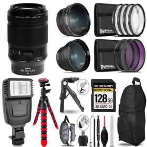 Nikon Z MC 105mm VR S Macro Lens -3 Lens Kit + Slave Flash + Tripod - 128GB Kit - Picture 1 of 7