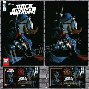 š„ DISNEY DUCK AVENGERS #1 DONALD DUCK DELL'OTTO TRADE + VIRGIN SET COA NM /666! - Picture 1 of 5