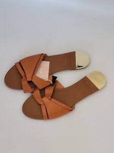 Stradivarius Padded Knot Flat Sandals  UK 39