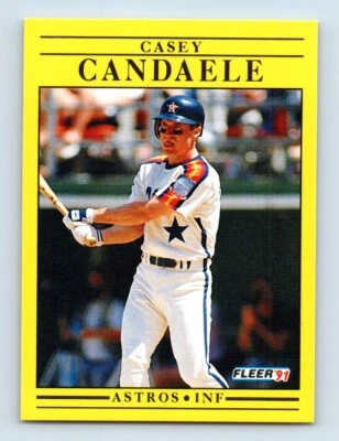 1991 Fleer Casey Candaele Houston Astros #501 - Image 1 of 2