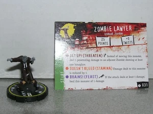 Horrorclix Base Set HRC-031 Zombie Lawyer - Imagen 1 de 1