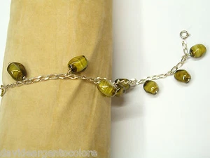 Bracciale in Argento 925 con Pietre sintetiche colorate - Braccialetto - - Picture 1 of 2