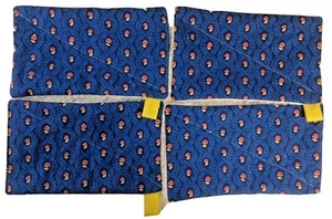 Reusable Small Cleaning Cloths 8X5” 100% Cotton Chenille & Quilt Fabric Set Of 4 - Picture 1 of 5