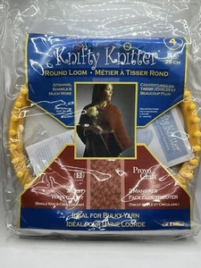 NUEVO Telar Redondo Knifty Knitter 11.5" XLG (Provo Craft) Fácil de Usar Amarillo SELLADO - Imagen 1 de 11