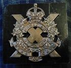 BADGE DE CASQUETTE CANADA CANADIEN ÉCOSSAIS DE LA Seconde Guerre mondiale 2 1/4" de large KC King's Crown