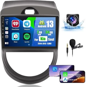 Android Car Stereo For Kia Soul 2010-2013 Wireless 9" Touchscreen With CarPlay - Picture 1 of 7