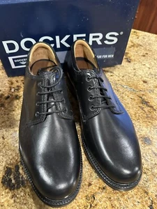 Dockers Hombres 13 M Cuero Negro Oxford Con Cordones Manhattan Negro 90-2204 Nuevo con Etiquetas - Imagen 1 de 9