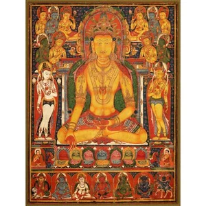 BUDDHA RATNASAMBHAVA WEALTH DEITIES 12x16 " POSTER ART PRINT HP3650 - Picture 1 of 2