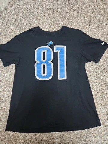 Nike Tee Calvin Johnson Detroit Lions XL Black Cover
