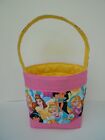 Handmade Quilted Easter Basket in a Disney Princess Print - Lined - Washable