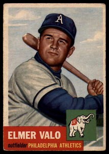 1953 Topps #122 Elmer Valo Athletics VG Very Good 