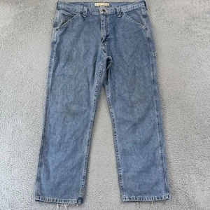 Vintage Lee Dungarees Jeans Mens 38x30 Baggy Carpenter Work Skate Loose Zip Y2K - Picture 1 of 12