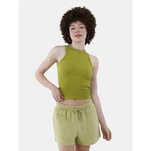 No Boundaries Juniors Seamless High Neck Tank Top, Vendor Lawn Size S(3-5) - Picture 1 of 4