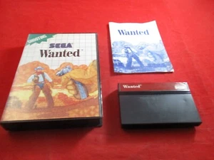 Wanted (Sega Master System, 1989) COMPLETE w/ Box manual game WORKS! - Picture 1 of 2